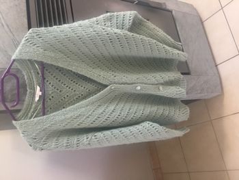 Gilet vert clair MS Mode