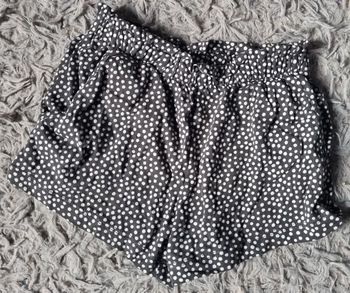 Short noir à pois blanc 1-2ans