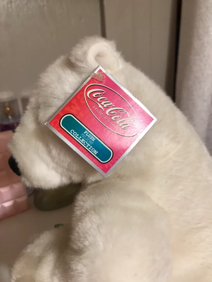 Peluche vintage Coca Cola Ours polaire - photo numéro 3