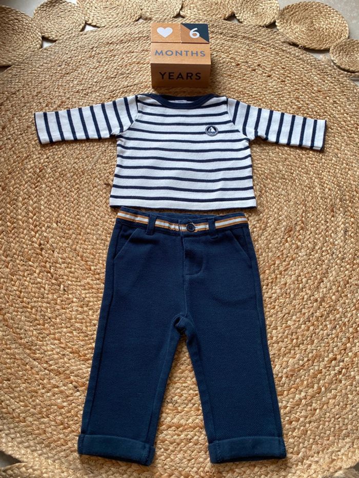 Ensemble Petit Bateau 6 mois