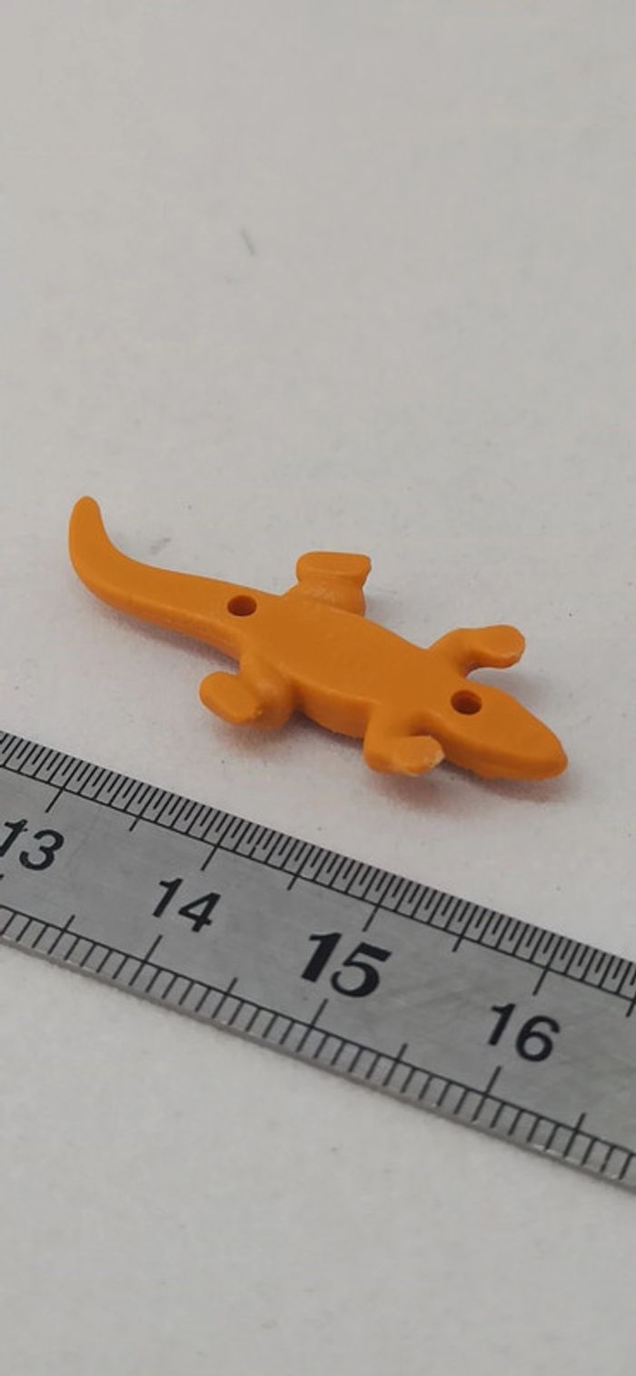 Lézard orange salamandre playmobil - photo numéro 2