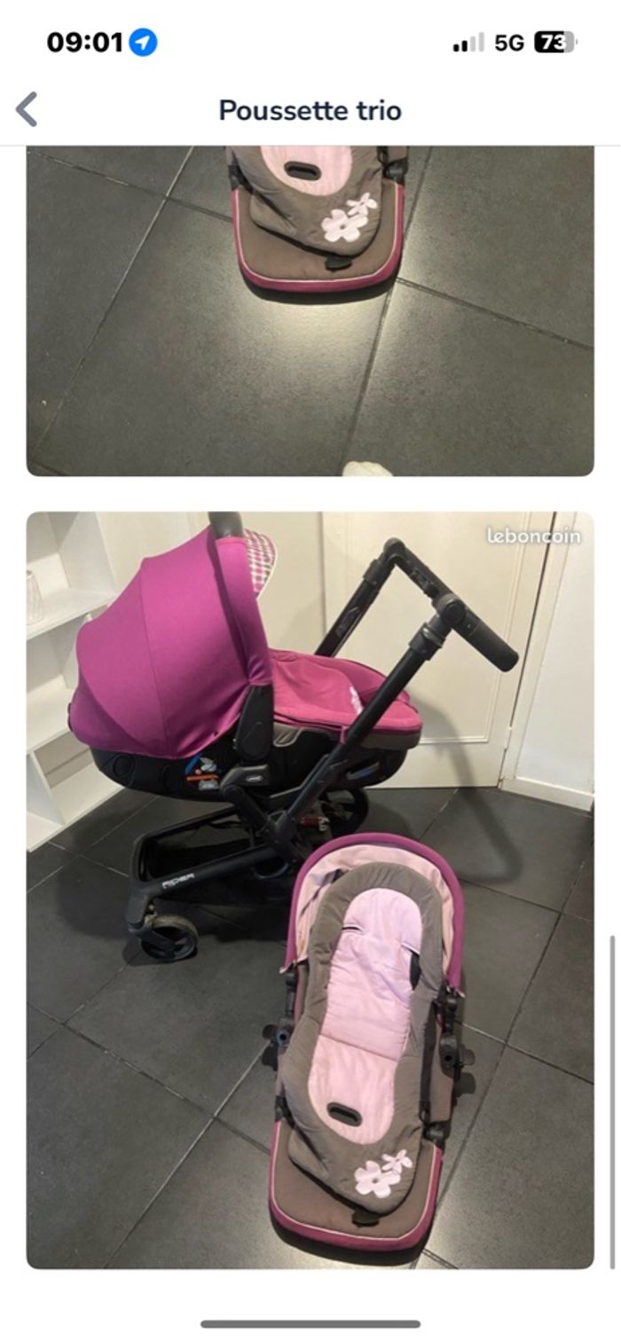 Poussette violette - photo numéro 3