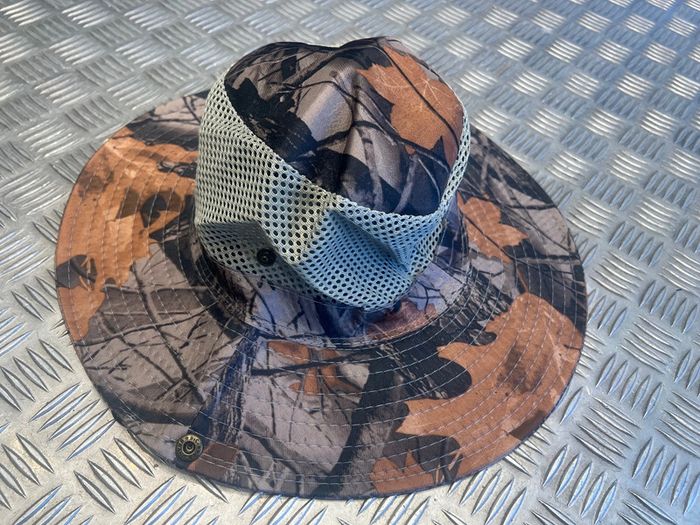 Chapeau camouflage protection solaire maille respirante chasse peche camping randonnée jungle
