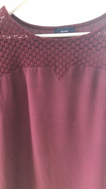 Robe Bordeaux kiabi fluide