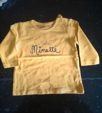 T shirt manche longue 3 mois