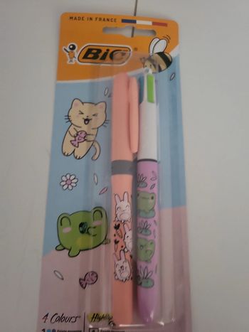 Duo stylo et surligneur bic
