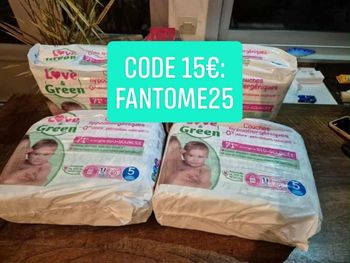 Couche taille 5 Love and green : 160 couches