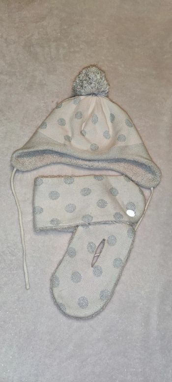 Ensemble bonnet écharpe