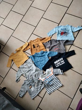 Lot de 9 maillots manches longues