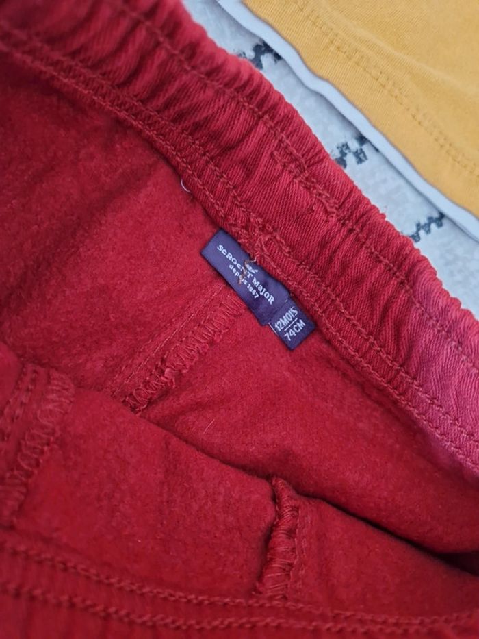 Pantalon bordeaux sergent major neuf jamais porté 12m - photo numéro 4