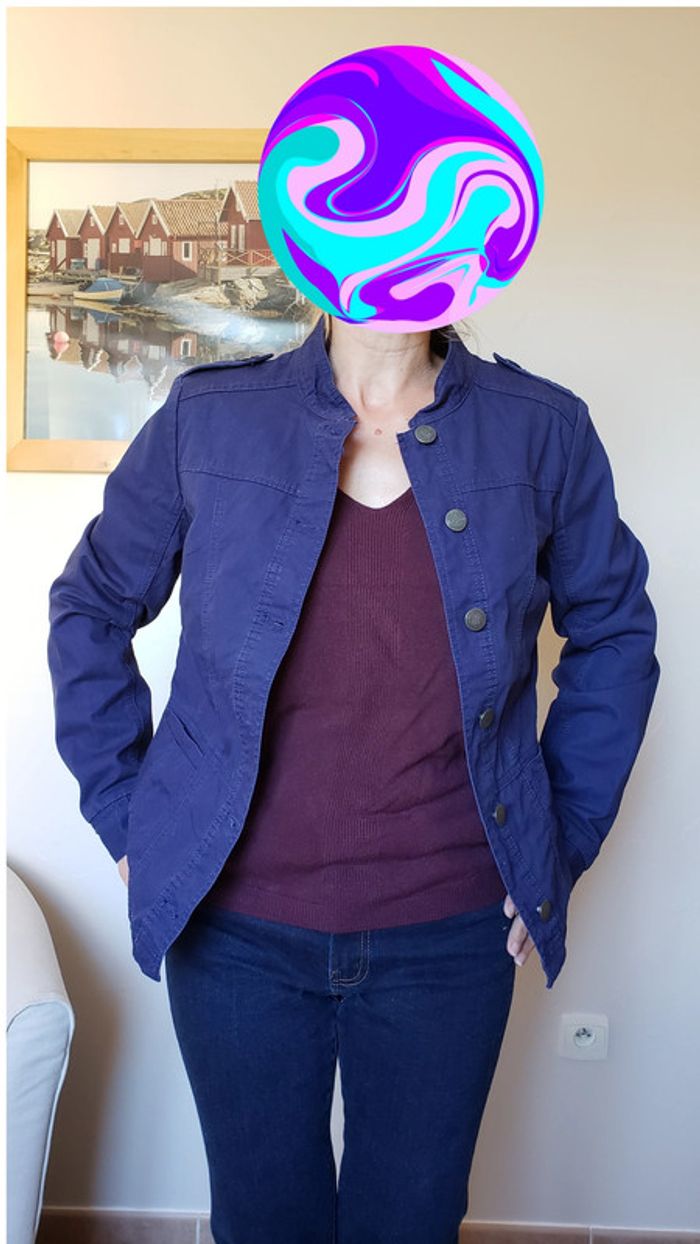 Veste style jean, taille 40