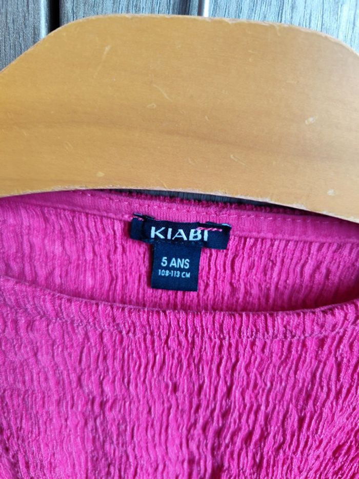 Robe rose fushia Kiabi 5 ans - photo numéro 2