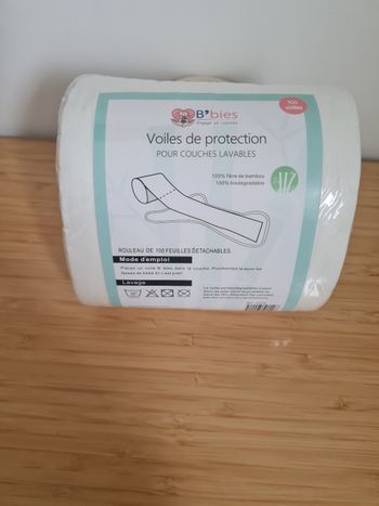 Voiles de protection couches lavables 