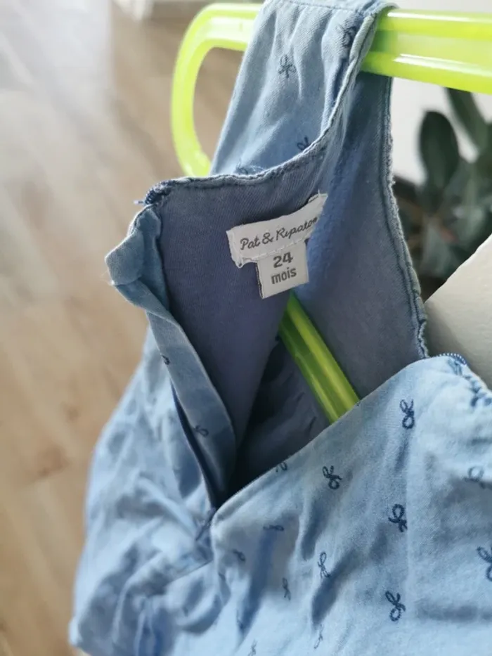 Robe bleue effet robe boule 24 mois - photo numéro 5