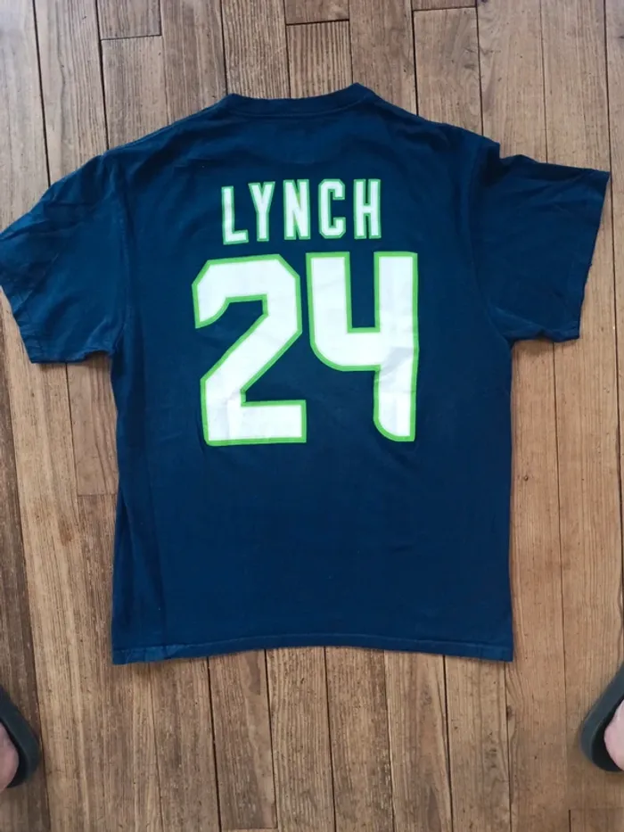 T-shirt NFL jersey team apparel Seattle Seahawks Lynch 24 T:L - photo numéro 2