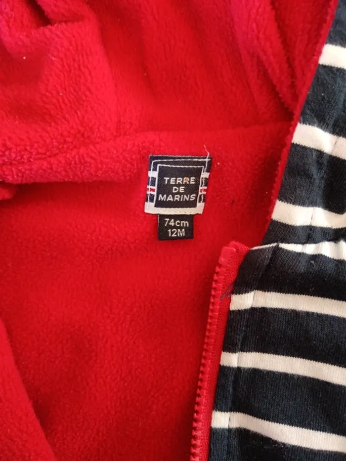 Gilet marinière terre de marin - photo numéro 3