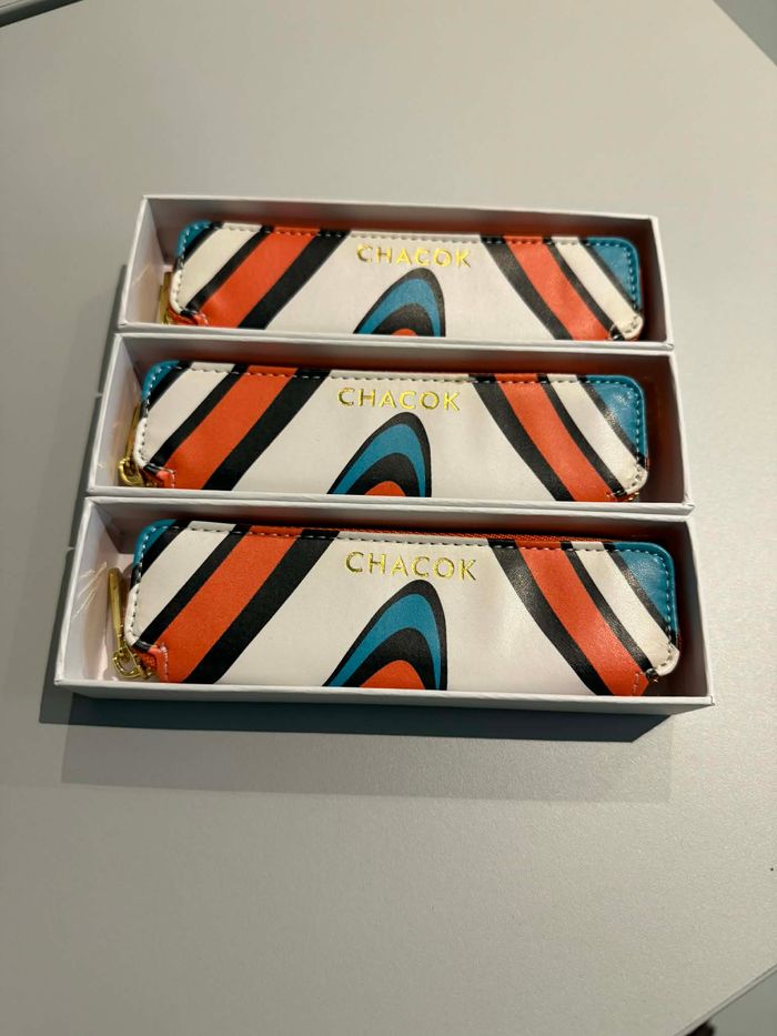 Lot de 3 Pochettes / Trousses Stylo Chacok
