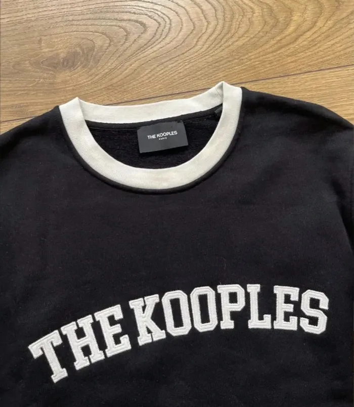 Sweat The Kooples Noir/ Blanc et Rouge - photo numéro 2