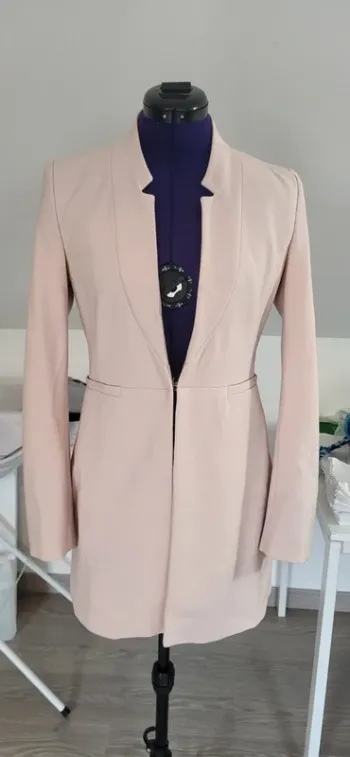 Veste / blazer cintrée rose pale 36