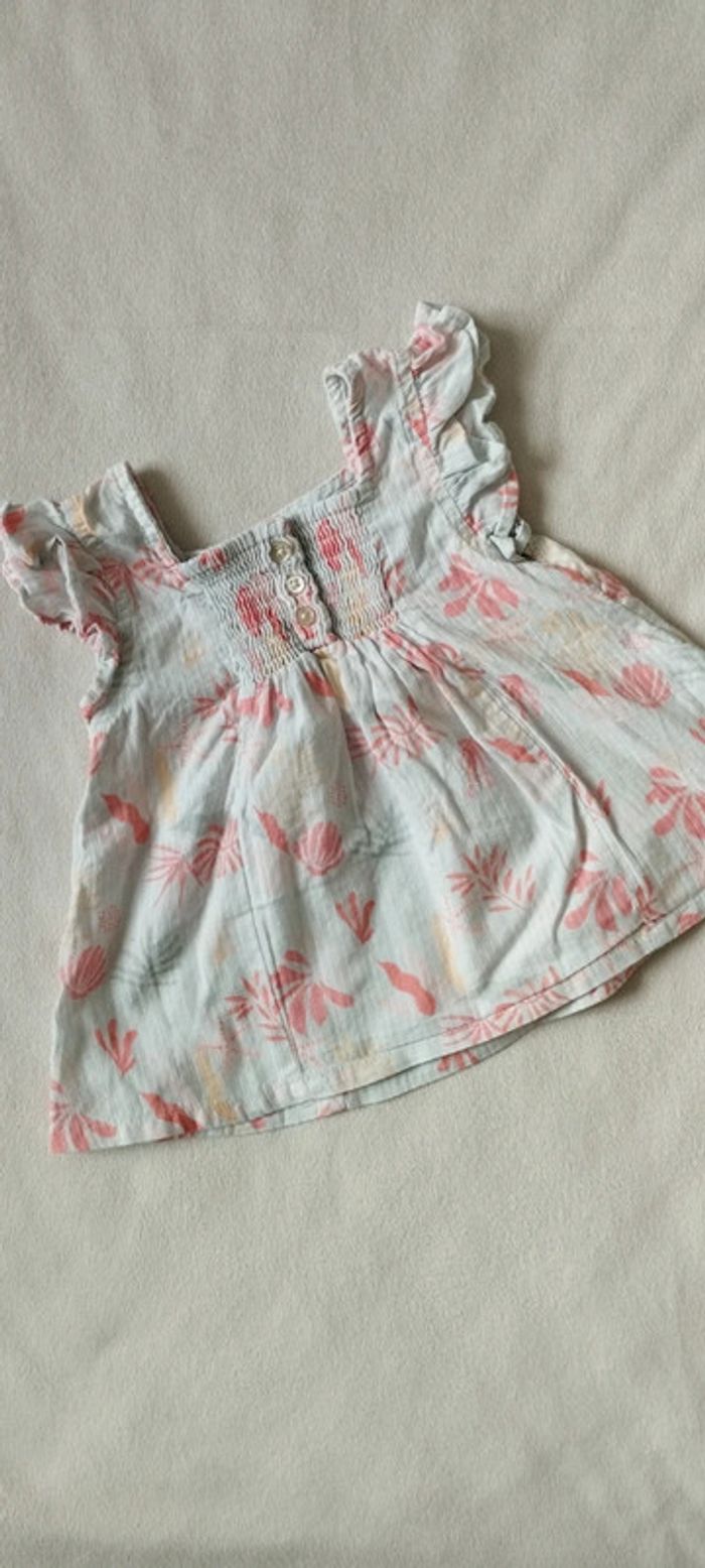 Blouse feuillage 18 MOIS