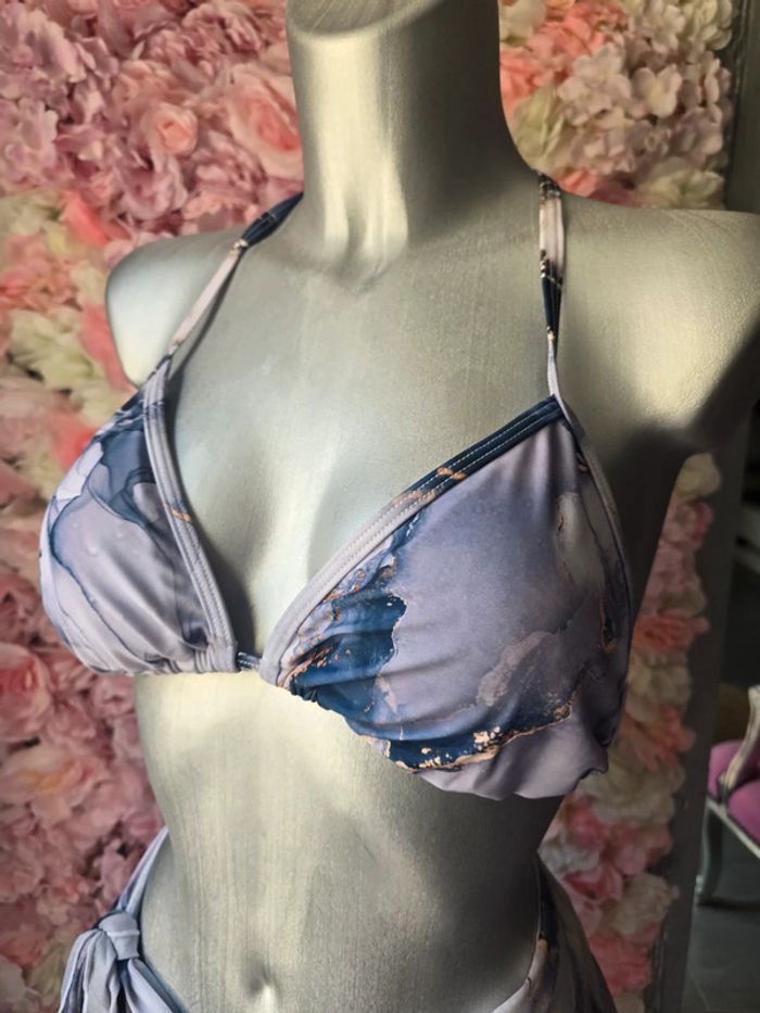 Maillot bikini 3 pièces pareo taille M - photo numéro 4
