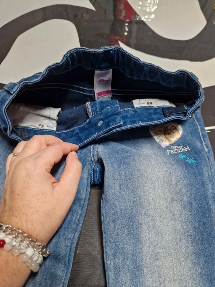 Jean pantalon 8 ans disney la reine des neiges - photo numéro 3