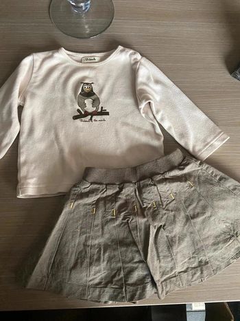 Ensemble jupe t-shirt 12mois