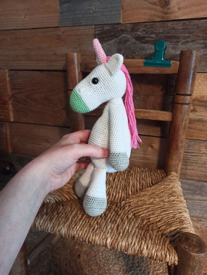 Peluche licorne Amigurumi crochet tbe - photo numéro 3