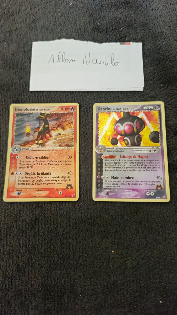 Carte pokemon ancienne reverse et holo - photo numéro 3