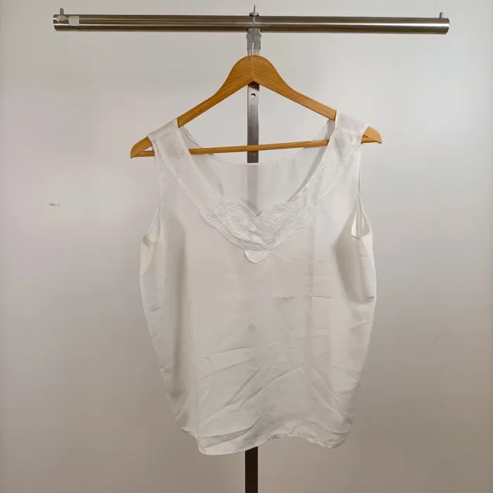 Lot 5 hauts femme blancs T 40 L – Esprit, Damart, Ycoo, In Extenso, mix manches LOT006 - photo numéro 6