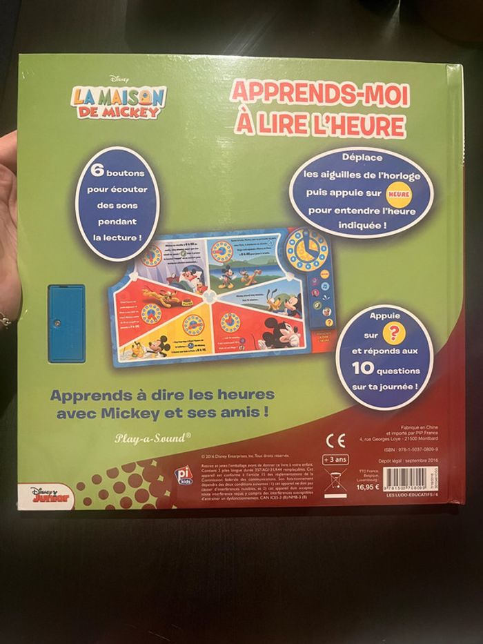 Livre La maison de Mickey – Apprends-moi à lire l’heure. - photo numéro 2