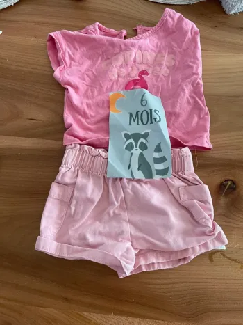 Lot  de 4 ensemble été 6 mois