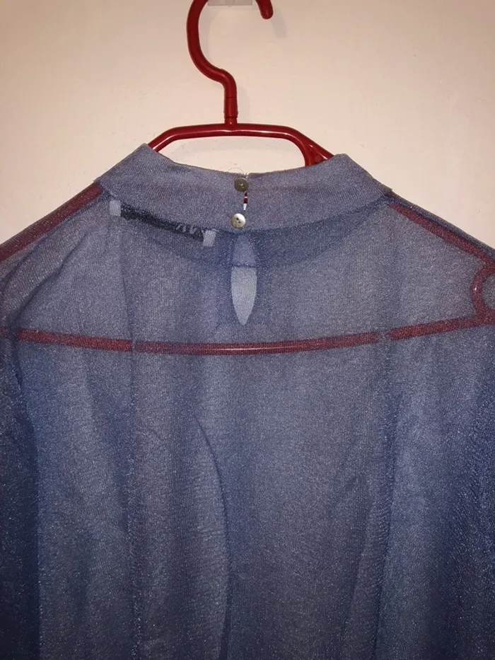 Haut Zara ample, tulle parme TBE Taille M - photo numéro 6