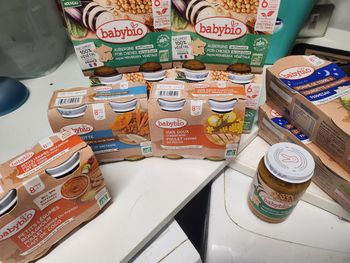 Lot purées babybio 6 et 8 mois