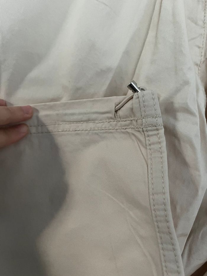 Pantalon baggy parachute beige taille 38 M - photo numéro 4