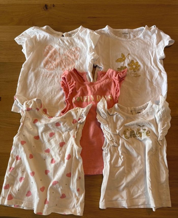 Lot t-shirt 18 mois