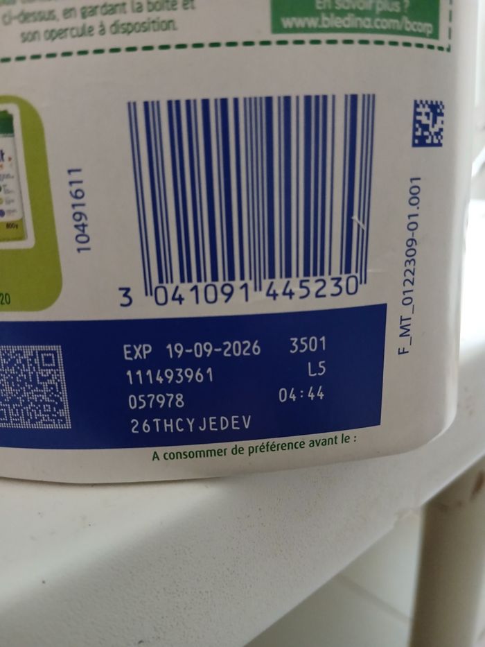 Un lots  de 6 boite de L'ait 2ém âge blédilait - photo numéro 2