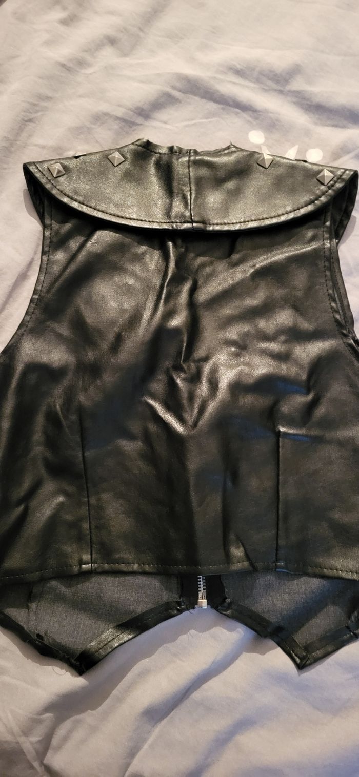 Gilet manche courte rock - photo numéro 2