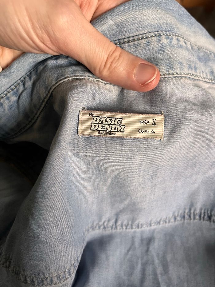Chemise en jean Pull & Bear Taille S - photo numéro 2