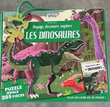 Puzzle 205 pièces dinosaures 