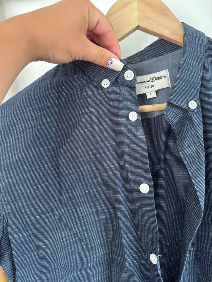 Chemisette bleu marine tom tailor taille S - photo numéro 3