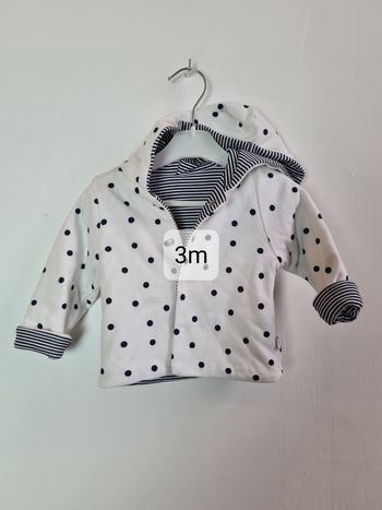 Gilet coton réversible Absorba 3 mois