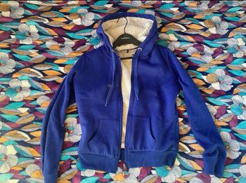Veste polaire bleue Jennyfer