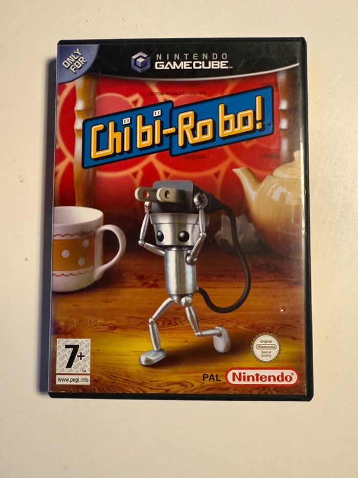 Boîte et mode d’emploi chibi robo Nintendo gamecube pal