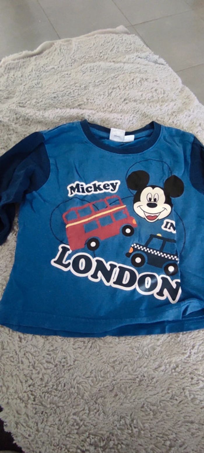 T shirt manches longues mickey 4 ans