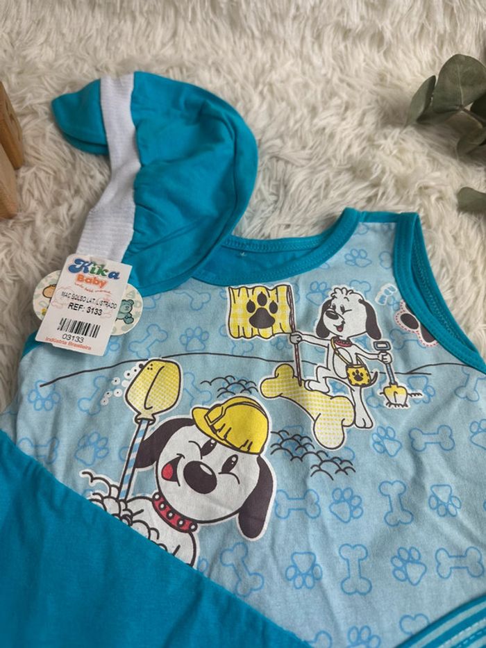 Barboteuse avec casquette Kika baby taille 3-6 mois - photo numéro 2