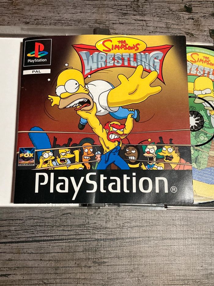The Simpsons Wrestling Jeu PS1 Complet Anglais Sony - photo numéro 3