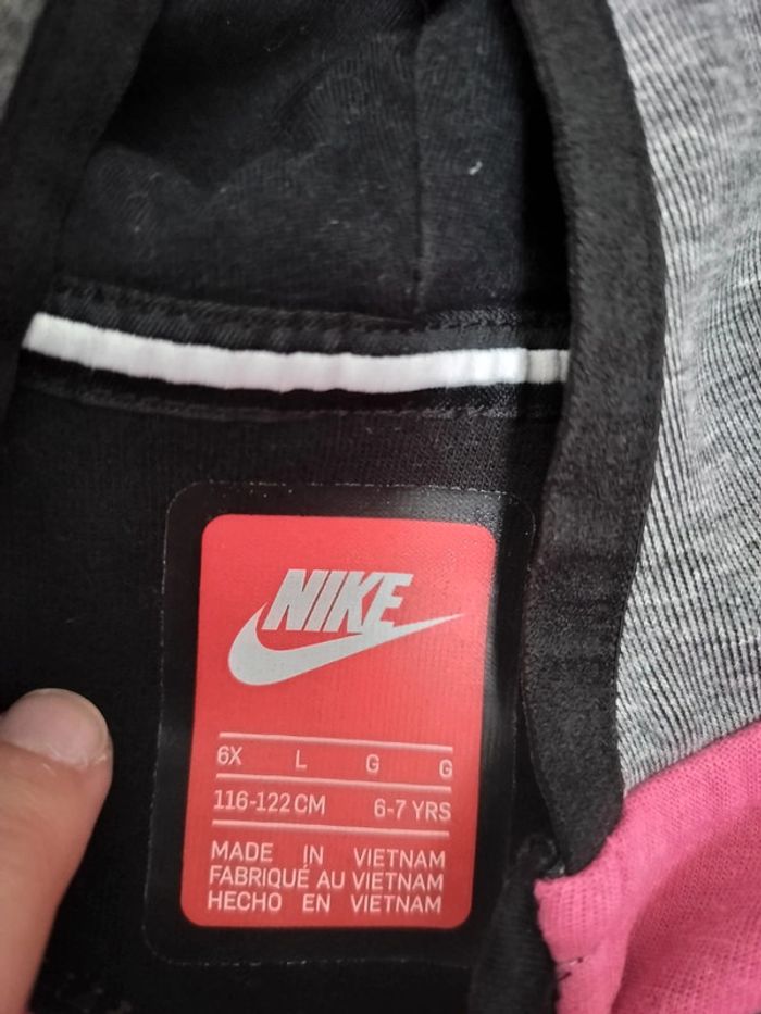 Sweat zippé fille Nike 6-7 ans - photo numéro 3