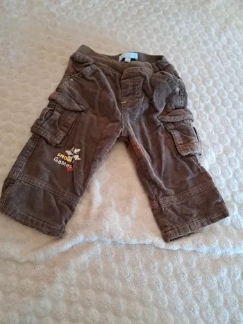 Pantalon avec poches 6 mois garçon Gémo