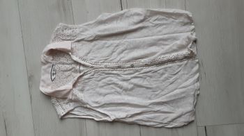 Vêtement femme top haut blouse écru  Naf Naf taille S